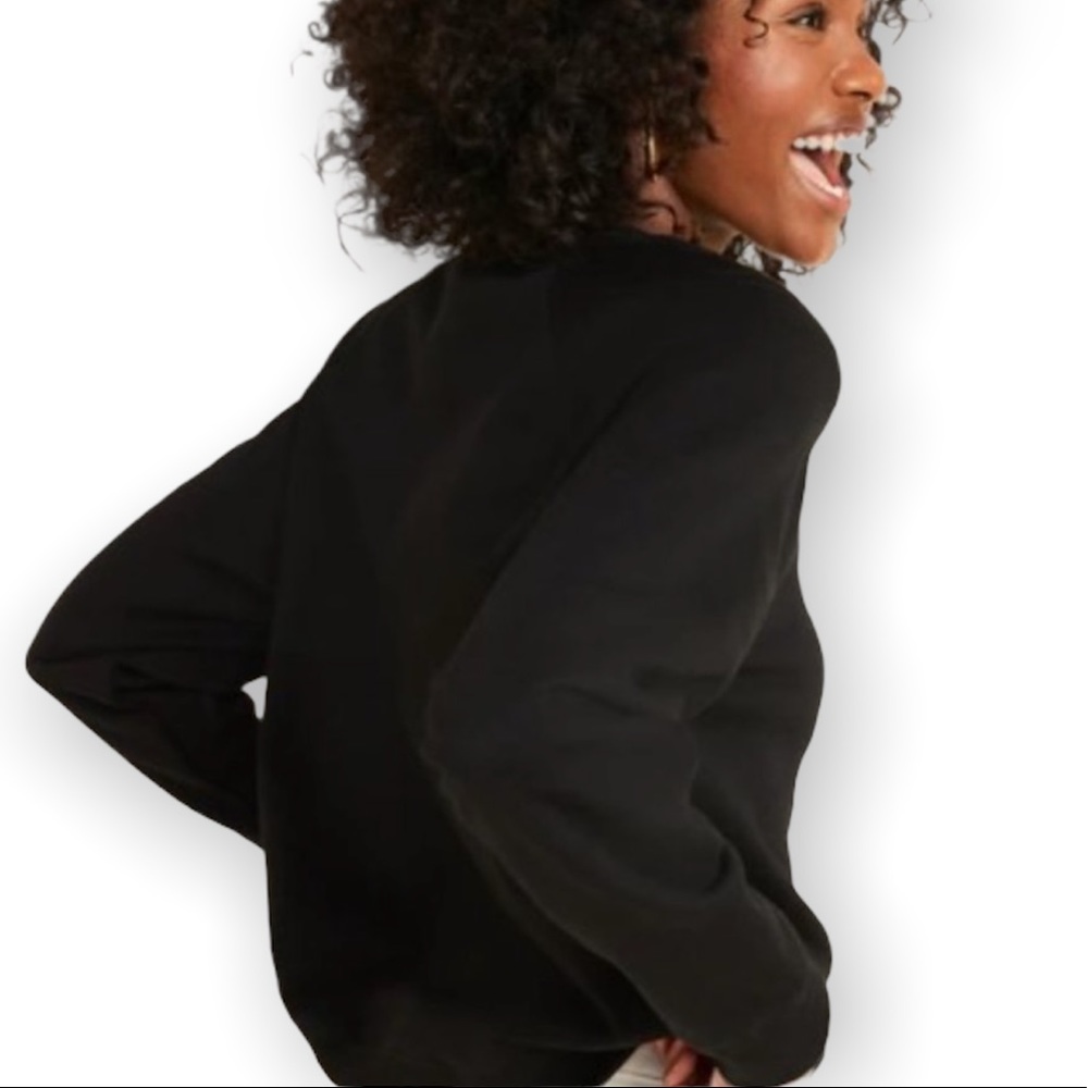 Solid Black Sweatshirt - image 2